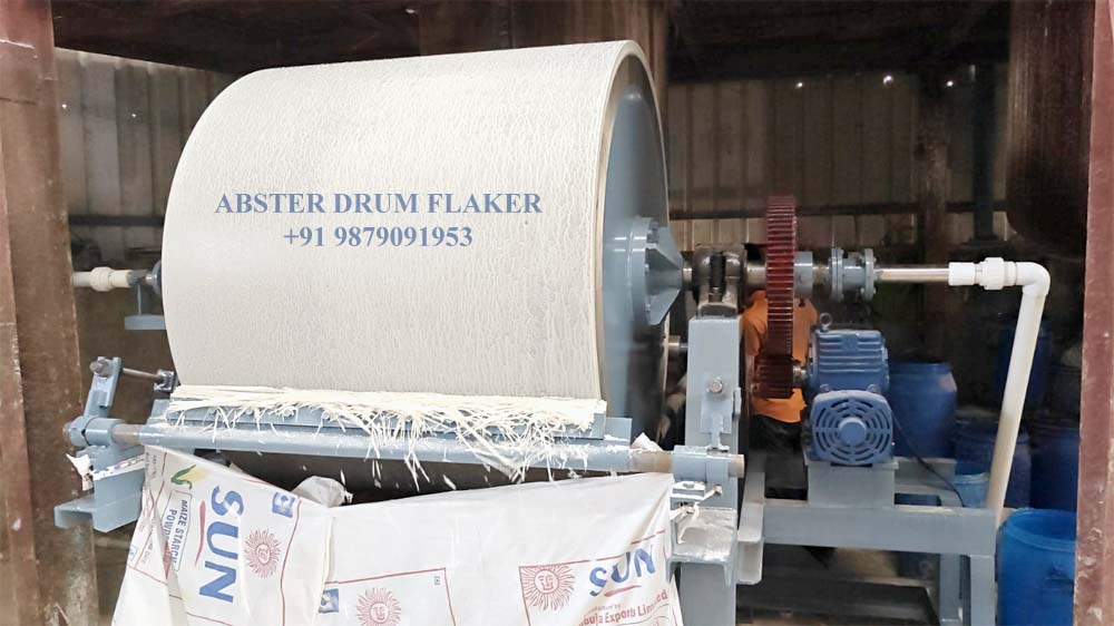 Rotary Drum Drier, steric acid drum flaker